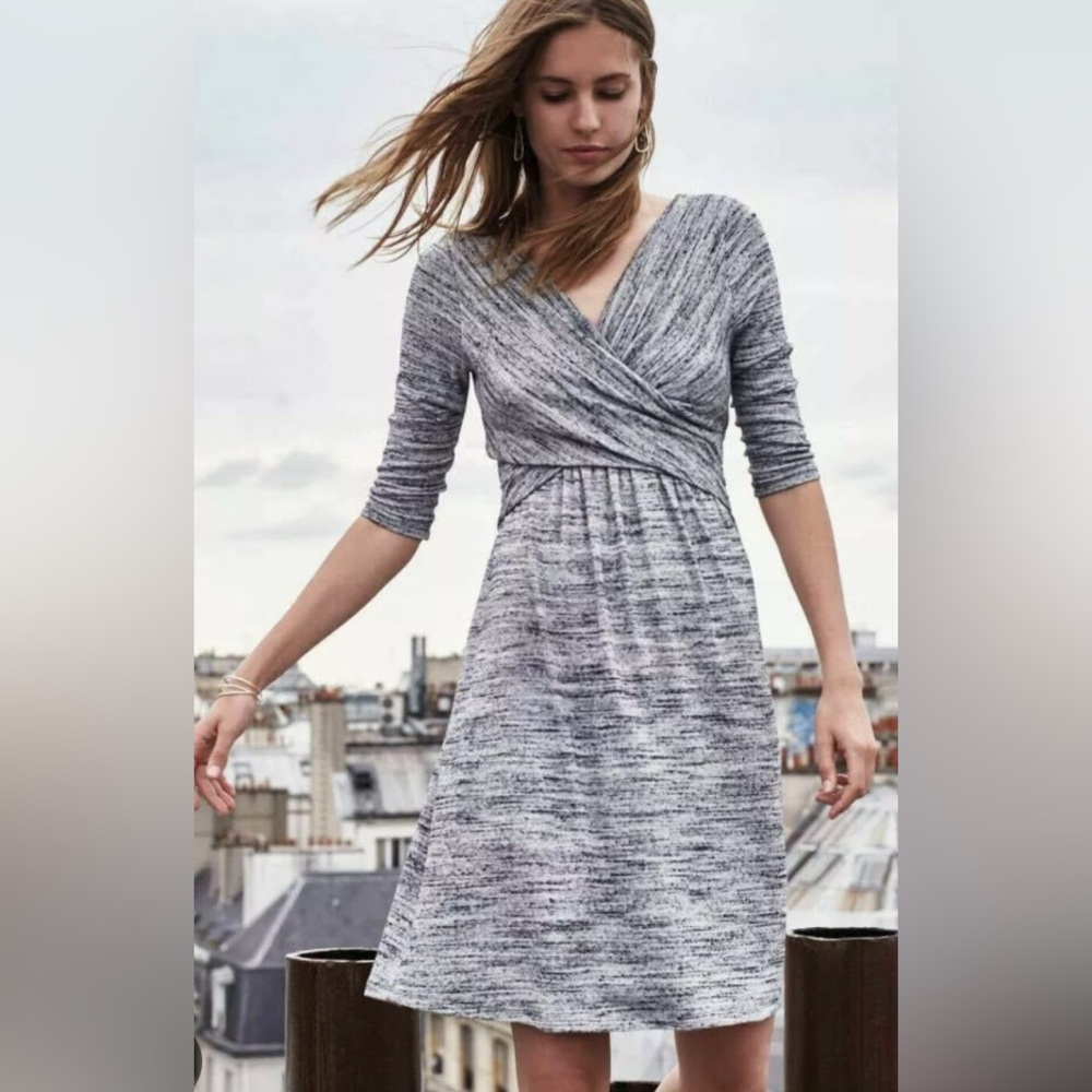 Amadi Anthropologie Lola dress  grey dress size XS XSmall